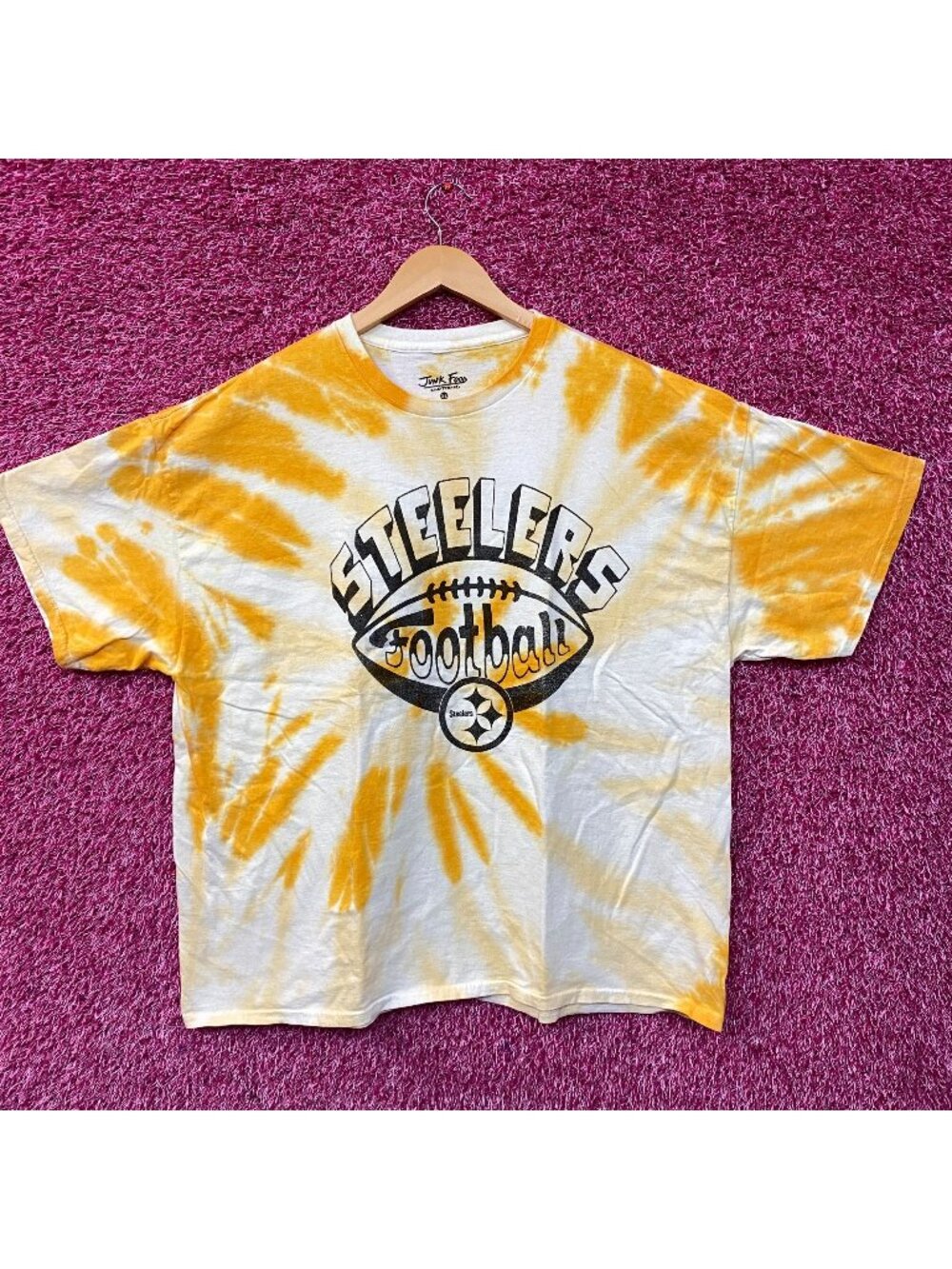 Junk Food Pittsburgh Steelers Football Tie Dye T-Shirt XL